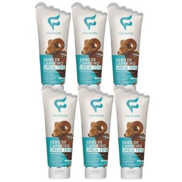 Imagem de Kit 6 Sebo De Carneiro Ureia 10% Hidratante 200Ml - Fashion