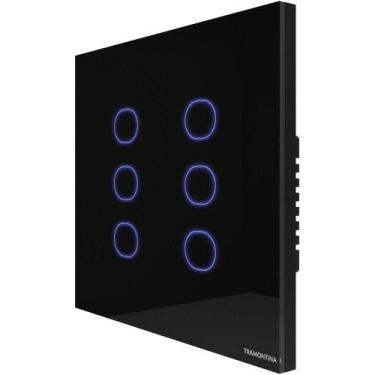 Imagem de Interruptor Touch Smart 4x4 Tramontina Preto 6 Canais Tramontina