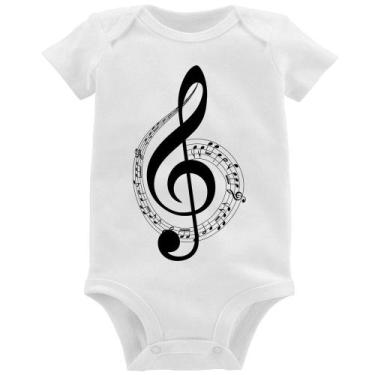 Imagem de Body Bebê Clave de Sol - Foca na Moda, Branco, GG
