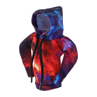 Imagem de TUCKBOLD Capa de manopla de mudança de marchas para carro, SUV e caminhão, decoração de manípulo, protetor de manopla de mudança de marcha, céu estrelado, vermelho escuro, azul 1 peça 16 x 11 cm/6,3