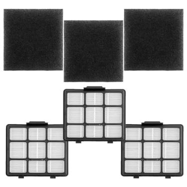 Imagem de Kit de filtro de substituição para aspirador de pó sem saco EUREKA NEN170 contém 3 filtros HEPA e 3 pré-filtros de carbono