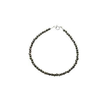 Imagem de Mandala Esotérica, Pulseira em Pedra Pirita Facetada