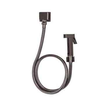 Imagem de Ducha Higiênica Quadrado Preto Onix - SAMER METAIS