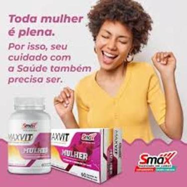 Imagem de MAXVIT polivitaminico e minerais smax MULHER c 60