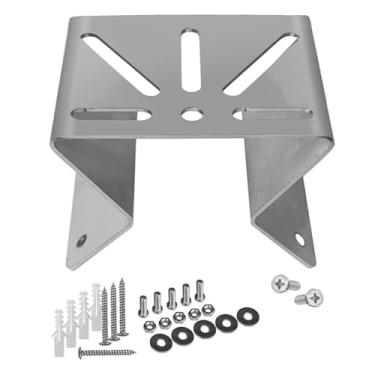 Imagem de Deevoka Suporte de montagem de canto de parede externo, decoração de casa de canto resistente e compatibilidade Profissional de aço inoxidável para câmera