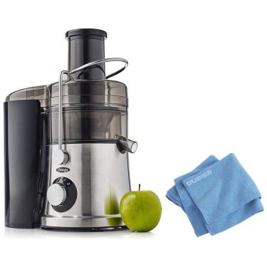 Imagem de Centrifuga de Frutas com Calha Extra Grande e Pano de Limpeza de Microfibra Cubier, 110V, Omega C2100S, Prata