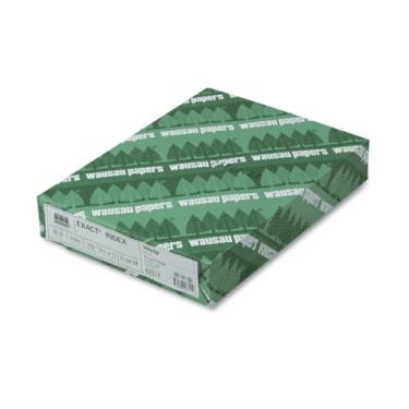 Imagem de Wausau Papers Index Cartolina, 21 x 28 cm, 40,8 kg, branco, 250 folhas/pacote (WAU49311)