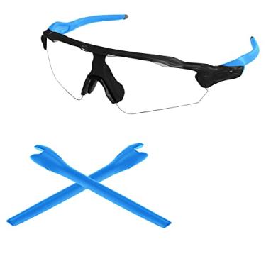 Imagem de Tintart Meias auriculares de substituição para Oakley Radar EV Path OO9208 | Pitch OO9211 | Óculos de sol Advancer OO9442, Azul, One Size