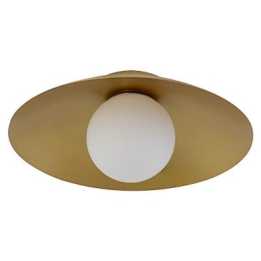 Imagem de Plafon Cuia Sobrepor 49,5cm P/led G9 Bella Iluminação St2846 (Dourado