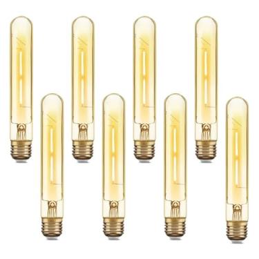 Imagem de Kit 8x Lâmpada Filamento LED Retrô T30 2W Branco Quente Bivolt