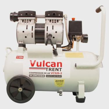 Imagem de Compressor de Ar Silencioso 24 Litros 1,5 hp 8 bar 127volts Vcs25-1 Vulcan Trent