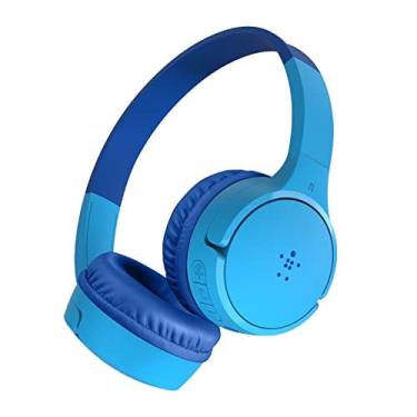 Imagem de Belkin soundform Mini Kids Fones de ouvido sem fio com microfone embutido, 30 horas de reprodução, Bluetooth 5.0 ou conexão com fio, fones de ouvido p