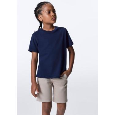 Imagem de Bermuda Básica Infantil Menino Em Sarja - Hering, 016, Bege