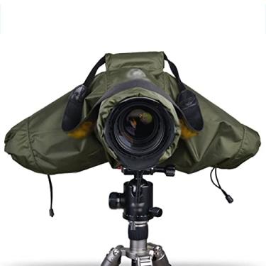 Imagem de Capa de chuva para câmera fotográfica profissional para câmeras sem espelho, zíper duplo, mangas ajustáveis, janela transparente, acessórios de câmera fotográfica para fotografia, equipamento de chuva