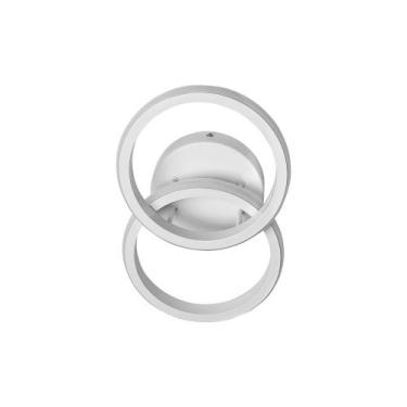 Imagem de Plafon Taschibra Village Circle Led Bivolt, Branco