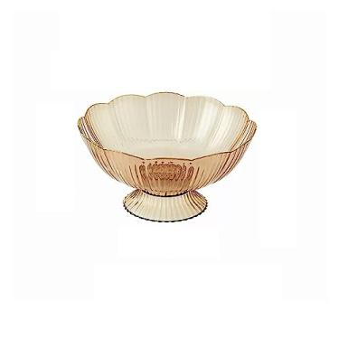 Imagem de cesta de frutas Bandeja de frutas para sala de estar, 2 peças, mesa de café, bandeja de frutas com bandeja de drenagem, estilo luxuoso, alto valor, bandeja de frutas decoração de cozinha(Gold)