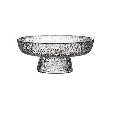 Imagem de cesta de frutas Prato de frutas de vidro luz luxo vento casa sala estar mesa café placa alta placa frutas impresso vidro frutas decoração de cozinha