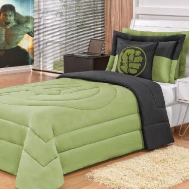 Imagem de Kit Cobre Leito Dupla Face Monster Solteiro Infantil Menino 04 Peças -