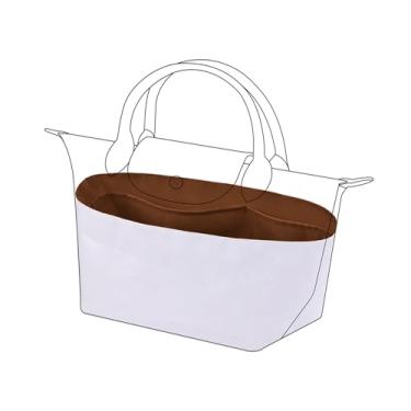 Imagem de DGAZ Bolsa organizadora leve para bolsa Longchamp Le Pliage Energy Series, bolsa interna de seda e DupontPaper para bolsas de luxo (ouro, Le Pliage Energy Mini)