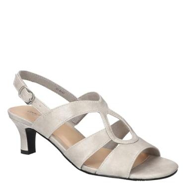 Imagem de Easy Street Sandália feminina de salto Zella, Prata, 37