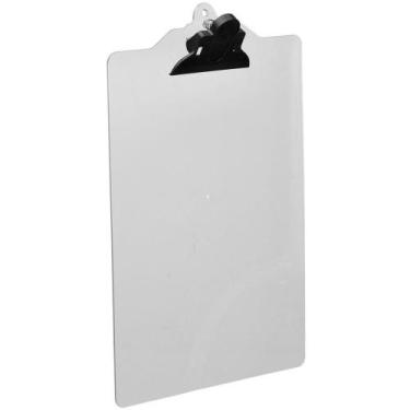 Imagem de Prancheta Plástica A4 com Prendedor Plástico Cristal - Caixa com 24 Un