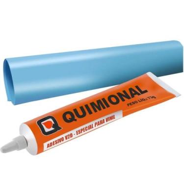 Imagem de Kit Cola Vinil para reparos em Piscinas de vinil. Cola e tira de repos
