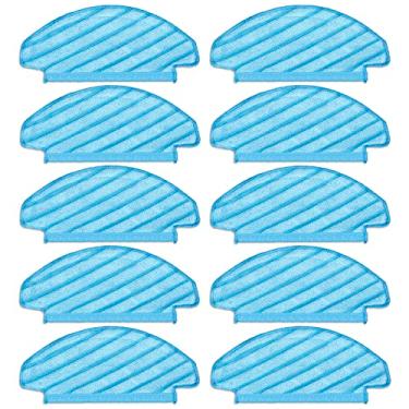 Imagem de (10 peças) Almofadas de esfregão reutilizáveis laváveis N10 para ECOVACS DEEBOT OZMO N10/N10 Plus/T8/T8+/ T8 AIVI/ T8 Series/ N8 Pro Toalhetes de aspirador de pó, almofadas de limpeza, panos de