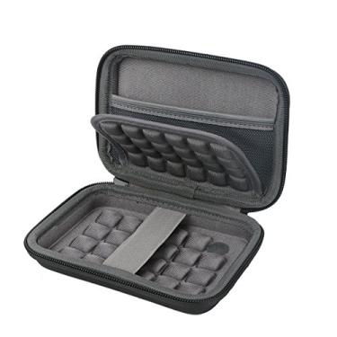 Imagem de Khanka Capa rígida de EVA para Western Digital WD My Passport Ultra, Elements SE/Toshiba Canvio/Seagate Backup/Transcend Disco rígido externo de 2 TB, Kingston MLWG2, RAVPower FileHub (Preto)