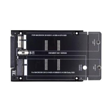 Imagem de Xiwai 2.5インチ SATA 22ピンから2010 2011 2012 Mac Air Pro Retina SSD 12+6Pin 17+7Pin A1425 A1398 MC975 MC976 ケースエンクロージャコンバーター