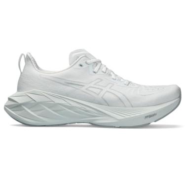 Imagem de ASICS Tênis de corrida masculino NOVABLAST 4, Branco/Menta Pálido, 13