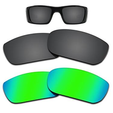 Imagem de Kygear Lentes de reposição polarizadas compatíveis com óculos de sol Oakley Fuel Cell OO9096, à prova de brilho de 12 mm