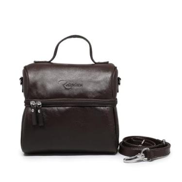 Imagem de Bolsa Térmica para Marmita de Couro Legítimo Relicário - Sam (Marrom Café)