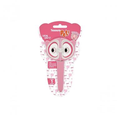 Imagem de Tesoura Escolar Pets Rosa