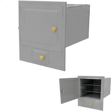 Imagem de Forno Para Fogão A Lenha Nº 4 Com Cinzeiro Cinza