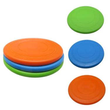 Imagem de GadgetPawsUSA - Disco voador para cães - Pacote com 3 frisbees para animais de estimação + brinquedos duráveis para cães ao ar livre para treinamento e exercícios - discos de busca interativos - cores