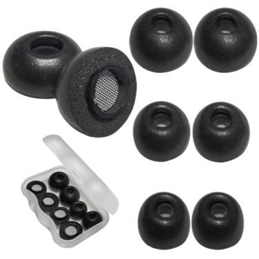 Imagem de Luckvan Ponteiras Auriculares De Espuma Viscoelástica Com 4 Tamanhos Para Samsung Galaxy Buds3 Pro, Fones Ouvido Substituição Buds 3, Encaixe Em Estojo Preto, Pares
