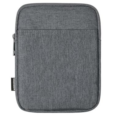 Imagem de Dadanism Capa Acolchoada De 6-7" Para Kindle Colorsoft Signature Edition 7" E O Novo Paperwhite, Bolsa Protetora Estojo Transporte Leitores Eletrônicos Kindle/Kindle Oasis/Kobo 6", Cinza Espacial
