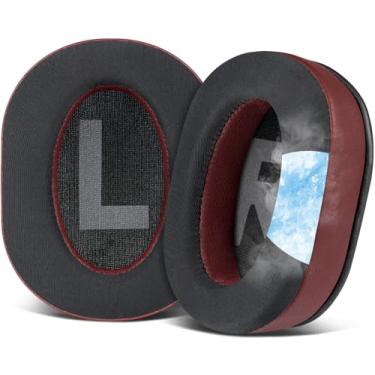 Imagem de SOULWIT Almofadas De Substituição Com Gel Refrescante Para Fones Ouvido Logitech G Pro, Pro X, Prox 2 E X Se, Auriculares Espuma Isolamento Ruído, Espessura Adicional - Borgonha