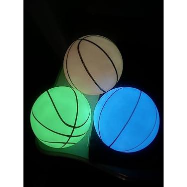 Imagem de Toys+ Pacote Com 3! Mini Bolas De Basquete Infláveis Que Brilham No Escuro, Incluindo Bomba E Agulha, Cesta Magic Shot Pro (Verde, Azul, Vermelho, 3)