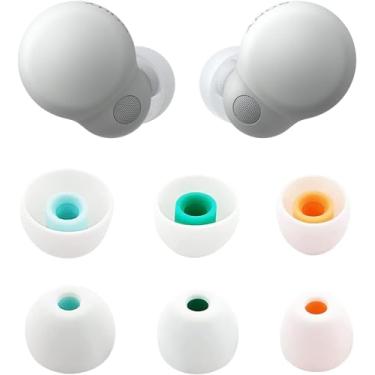 Imagem de ALXCD Pontas Auriculares Compatíveis Com Fones De Ouvido Sony Linkbuds S Wfls900N/B, P/M/G, 3 Tamanhos, Pares Silicone Macio, Reposição, P, Branco P