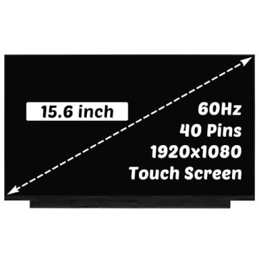 Imagem de Substituição NT156WHM-T03 V8.0 para HP 15-dw0036wm 15-dw0038wm 15-dw2025cl 15-dw3013dx L52001-001 tela LCD 1366x768 39.6 cm 40 pinos Tela LED 60Hz Painel digitalizador (apenas para tela sensível ao