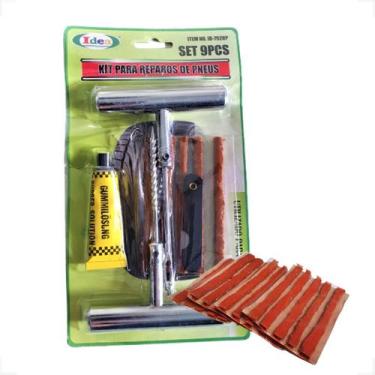 Imagem de Kit Reparo De Ferro Pneu Carro Moto Sem camara Ferro 25 Refil - IDEA