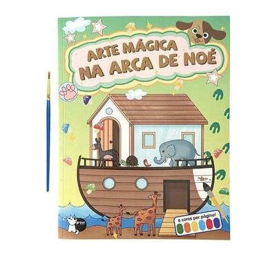 Imagem de Arte Mágica Na Arca De Noé - Cada Folha Tem Sua Própria Paleta De Cores: Só Molhar O Pincel E Pintar