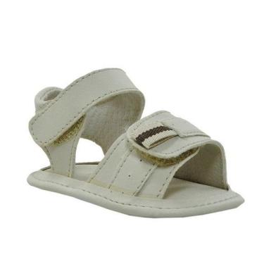 Imagem de Sapatinho de Bebê Bicho de Pé - Sandália Masculina - Sintético - Bege 