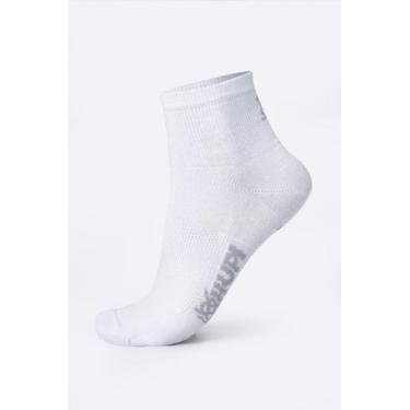 Imagem de Meia Feminina Casual Cano Médio Em Algodão tamanho 36 cor branco - c m