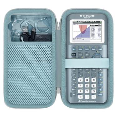 Imagem de co2CREA Estojo de transporte para Texas Instruments TI-84 Plus CE Python Enhanced/TI-84/TI-Nspire CX II CAS/TI-Nspire CX II/TI-83 Plus/TI-89 Titanium/TI-85/TI-86 Color Graphing Calculator, Fractal