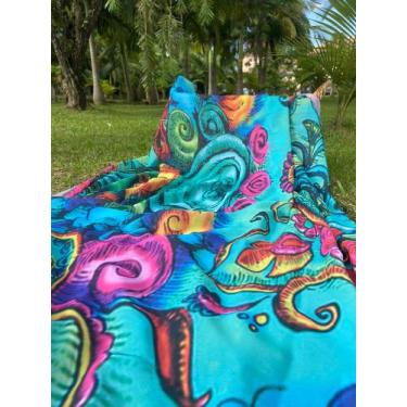 Imagem de Canga de Praia Crepe - AtacarejoDeToalhas, Tropical