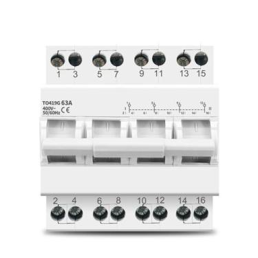Imagem de Chave Transferência Manual 220v 380v 63a Trifásica Gerador - Tomzn