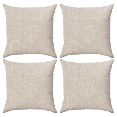 Imagem de Almofadas Linho Cru 45x45cm com Zíper e Enchimento (4)