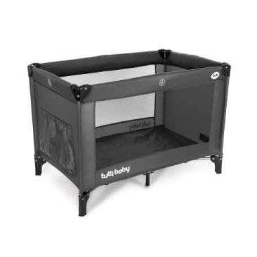 Imagem de Berço Dobrável Tutti Baby Ninar 2 Alturas com Mosquiteiro Cinza